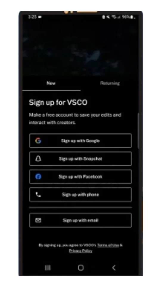 Create A VSCO Free Account