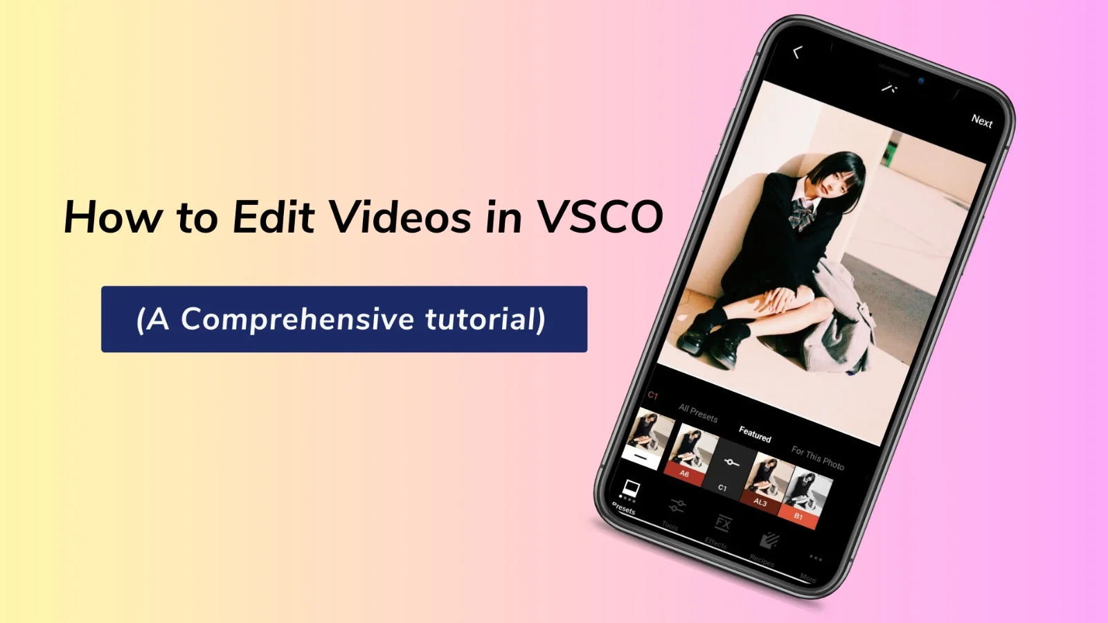 how to edit Videos in VSCO