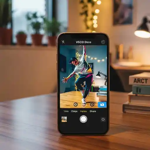 Animated dancer on smartphone